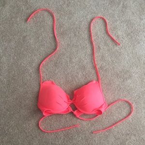 Victoria Secret pink halter bikini top